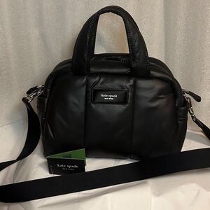 Brand New Kate Spade New York Choux Puffy Black Handbag